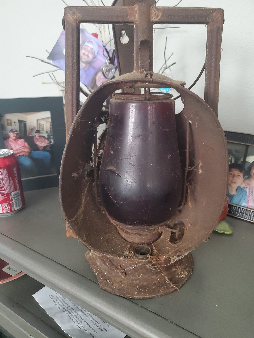 Rustic Vintage Dietz Glass Railroad Lantern